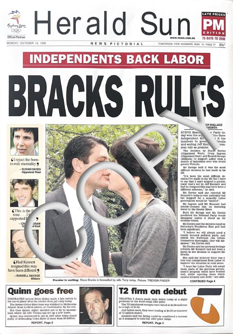 Bracks Rules front page